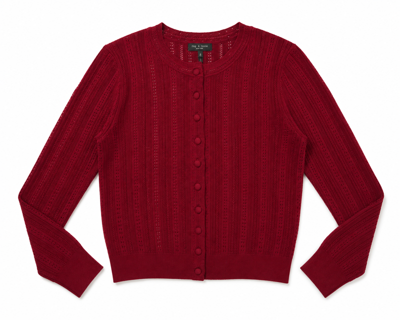 Rhodes Crew Cardigan detail