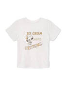 RE/DONE Womens Basics Classic Tee Snoopy Ice Cream