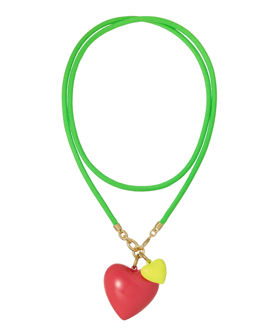 Roxanne Assoulin Womens Accessories Green Happy Cord Necklace - LONG