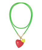 Roxanne Assoulin Womens Accessories Green Happy Cord Necklace - LONG
