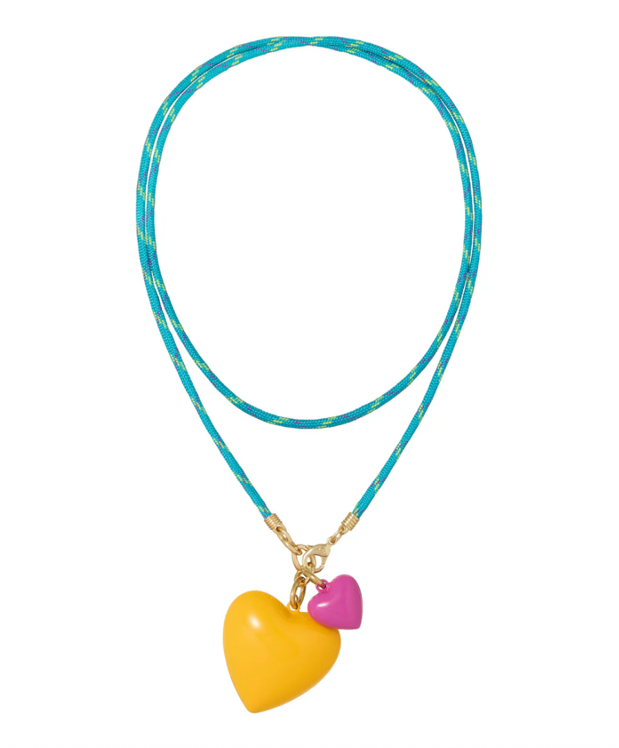 Roxanne Assoulin Womens Accessories Blue Happy Cord Necklace - LONG