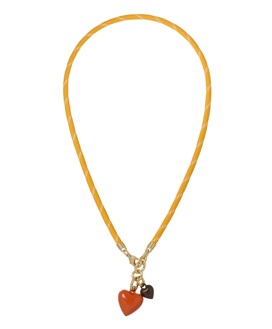 Roxanne Assoulin Womens Accessories Yellow Happy Cord SHORT necklace
