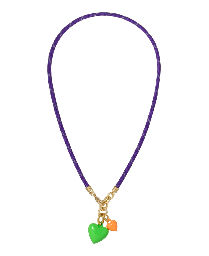 Roxanne Assoulin Womens Accessories Purple Happy Cord SHORT necklace