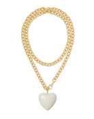 Roxanne Assoulin Womens Jewelry The Big Puffy Heart Charm Necklace