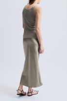 Saint Art New York Womens Bottoms Talia Charmeuse Maxi Skirt