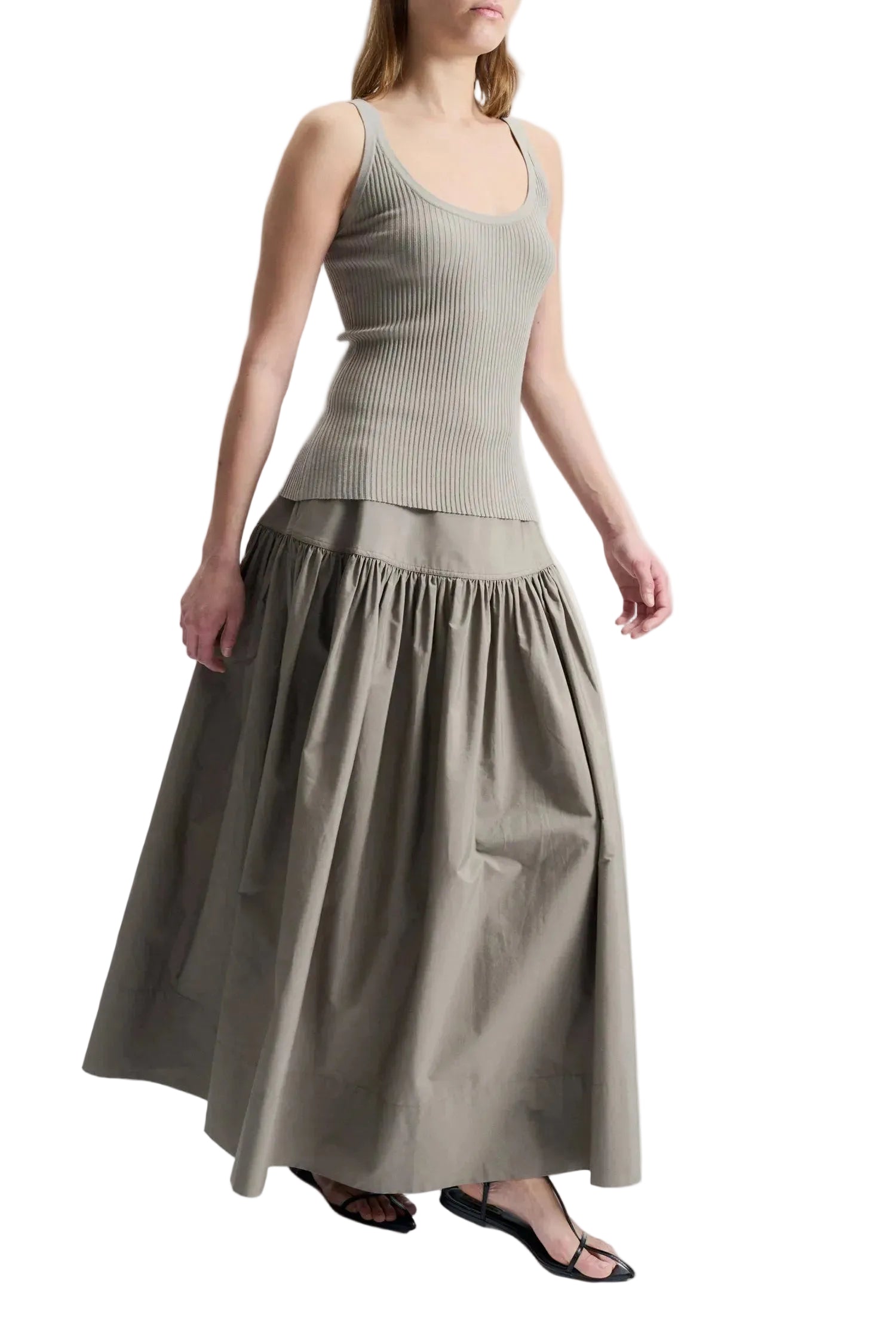 Saint Art New York Womens Bottoms Tossa Poplin Maxi Skirt