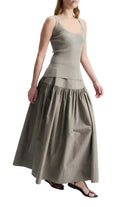 Saint Art New York Womens Bottoms Tossa Poplin Maxi Skirt