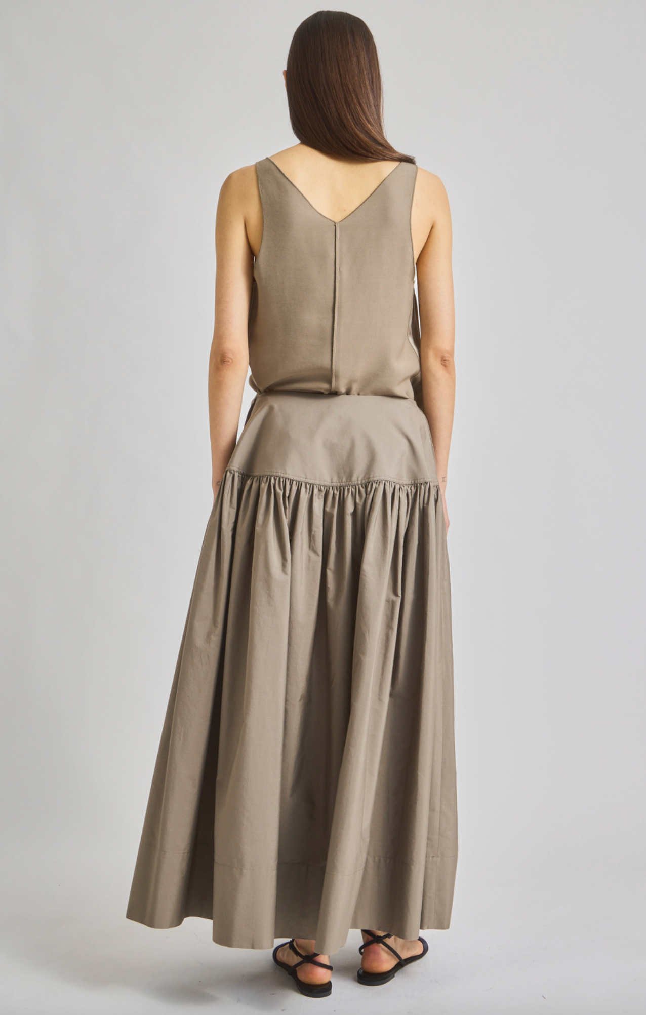 Saint Art New York Womens Bottoms Tossa Poplin Maxi Skirt