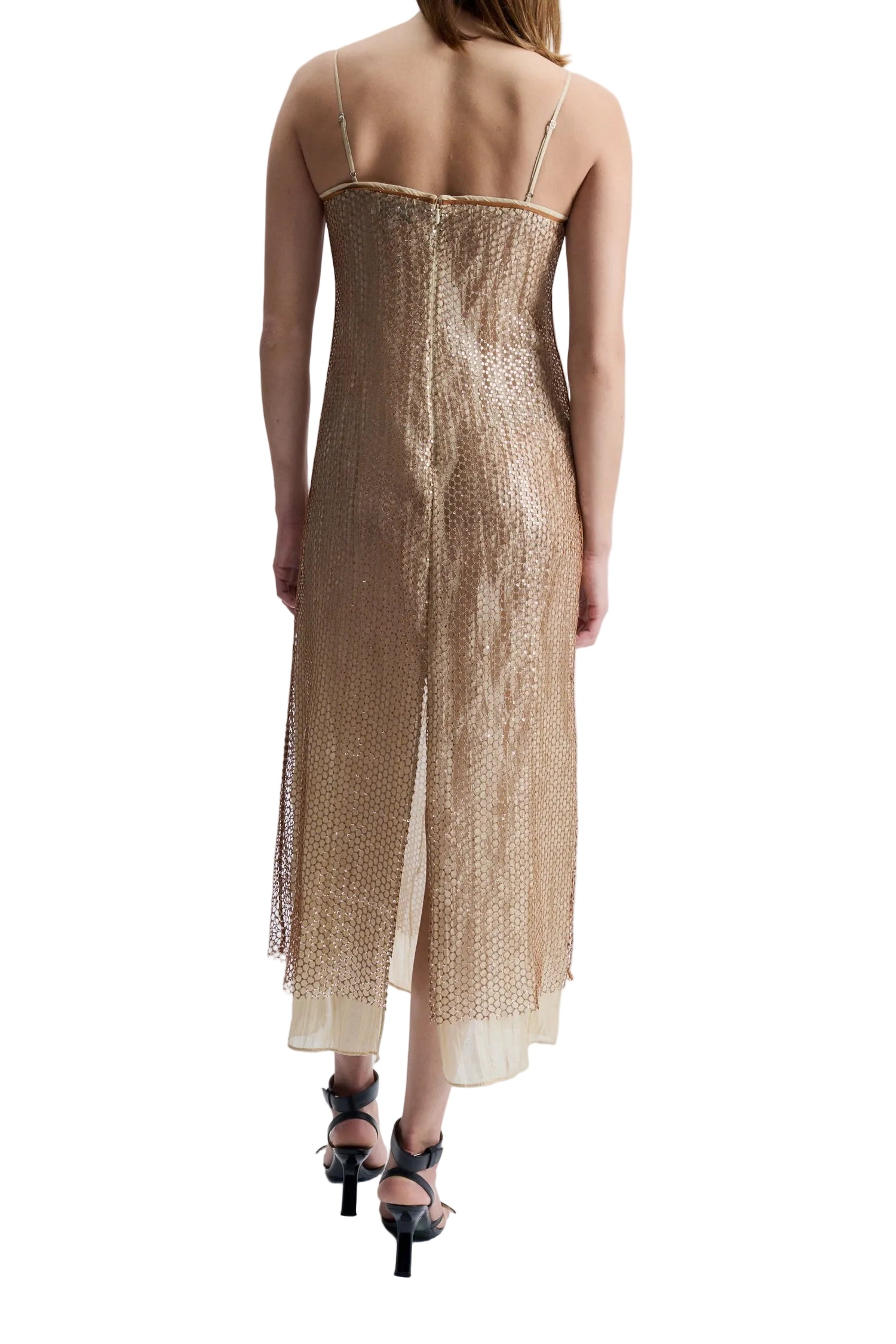 Saint Art New York Womens Dresses Orleans Mesh Sequin Dress