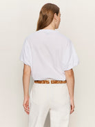 Sanctuary Womens Basics Pleat Bubble Tee