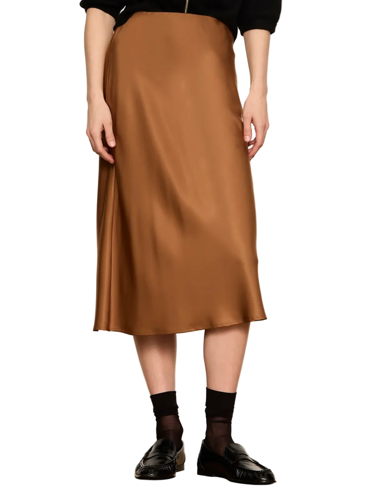 Sanctuary Womens Bottoms XSmall / Cocoa Powder Everyday Midi Skirt