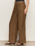 Sanctuary Womens Bottoms The Linen Marine Wide Leg