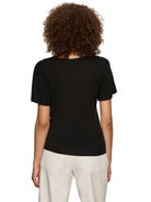 Sanctuary Womens Novelty Knit Tops Keyhole Flutter Tee