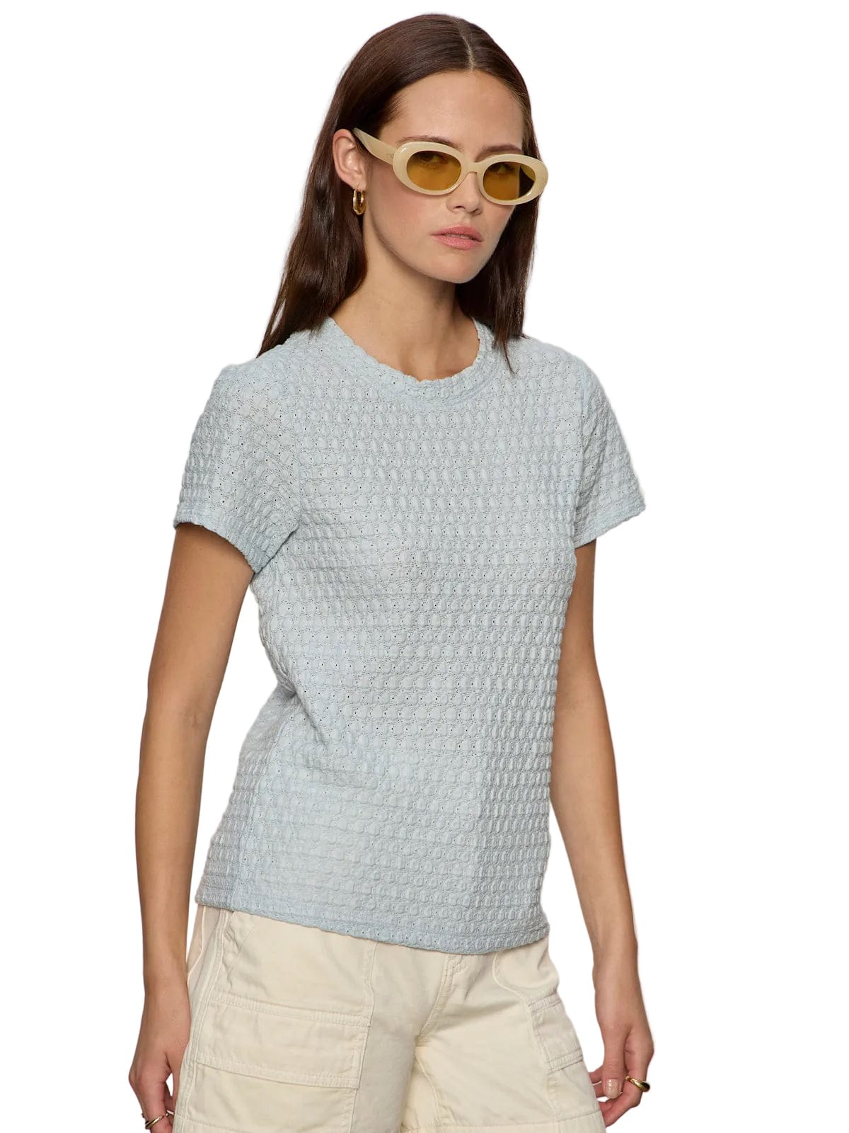 Sanctuary Womens Novelty Knit Tops Pucker Up Perfect Tee