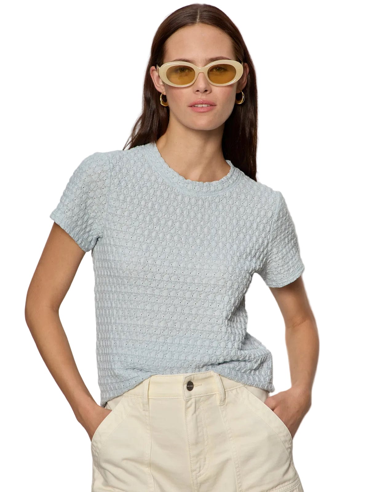 Sanctuary Womens Novelty Knit Tops Pucker Up Perfect Tee