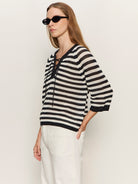 Sanctuary Womens Sweaters Lace Up Sweater Tee