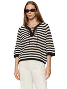 Sanctuary Womens Sweaters Lace Up Sweater Tee