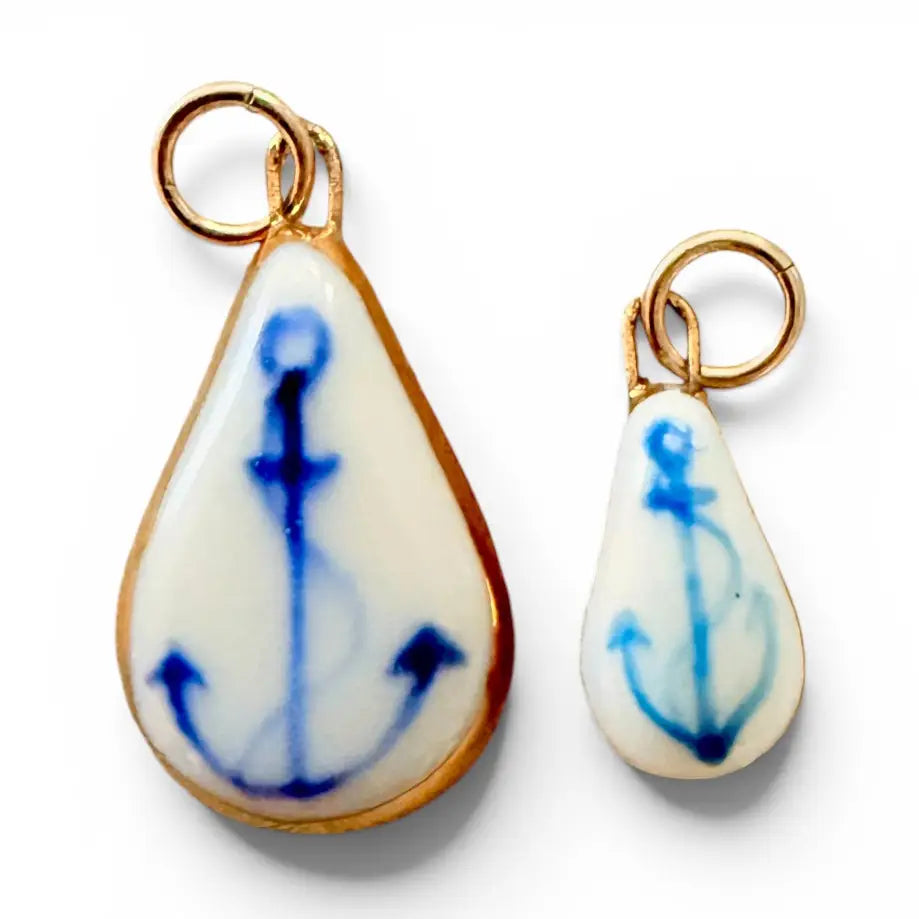 Shá Parlé Womens Jewelry Anchor Charm - Large Teardrop