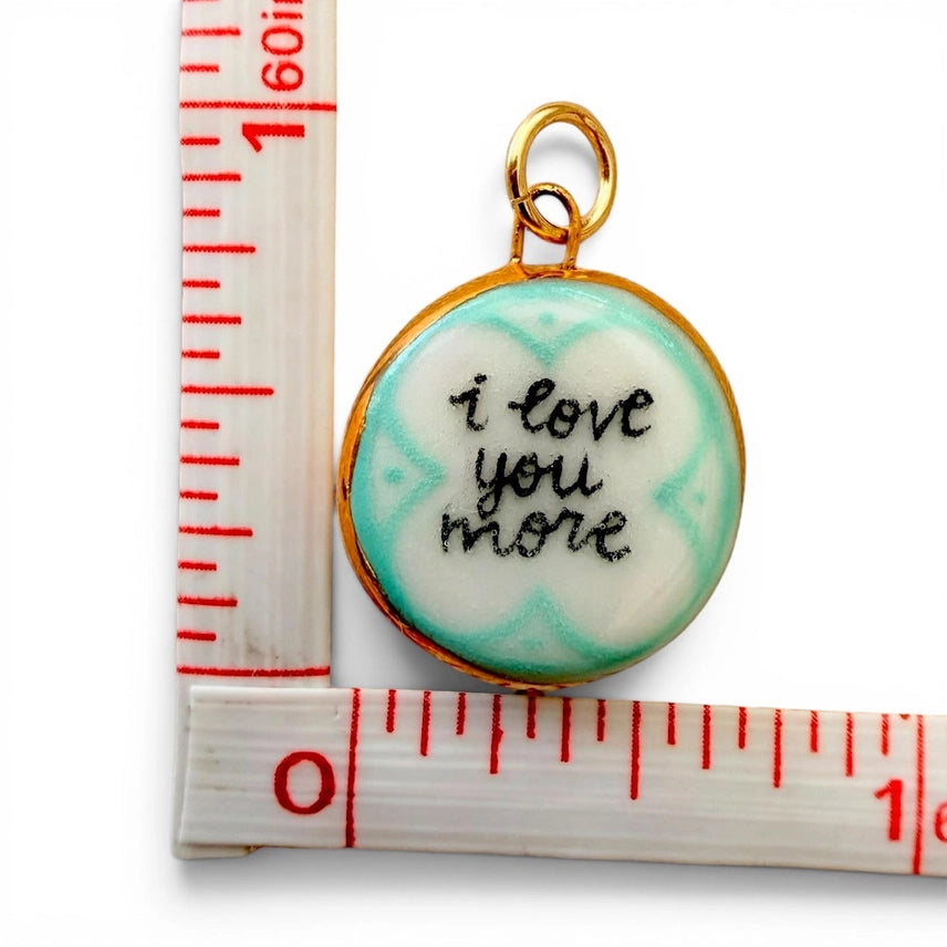 Shá Parlé Womens Jewelry I Love You More Circle Charm