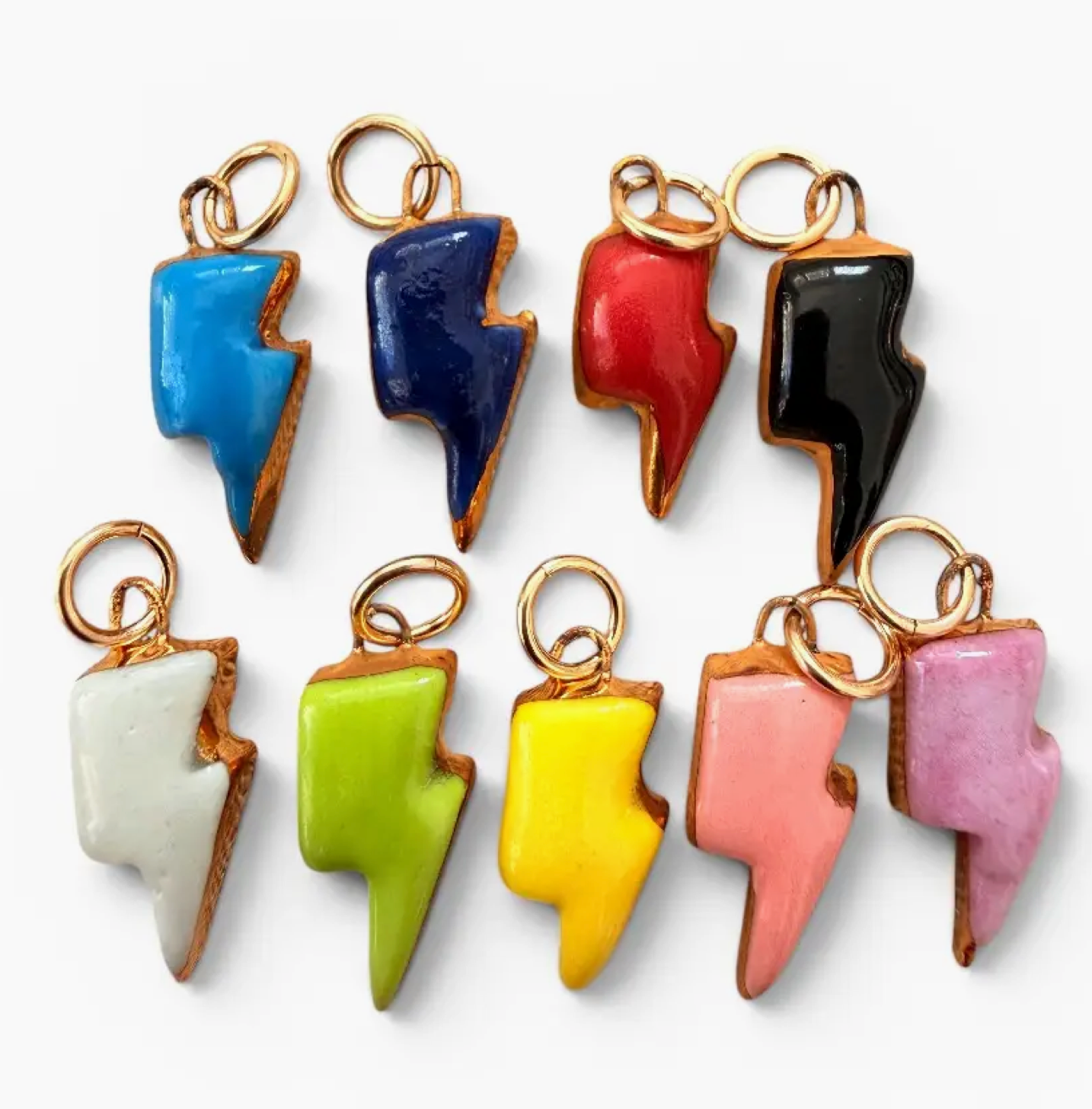 Shá Parlé Womens Jewelry Lightning Bolt Charm Green
