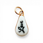 Shá Parlé Womens Jewelry "Love" Teardrop Charm - Small