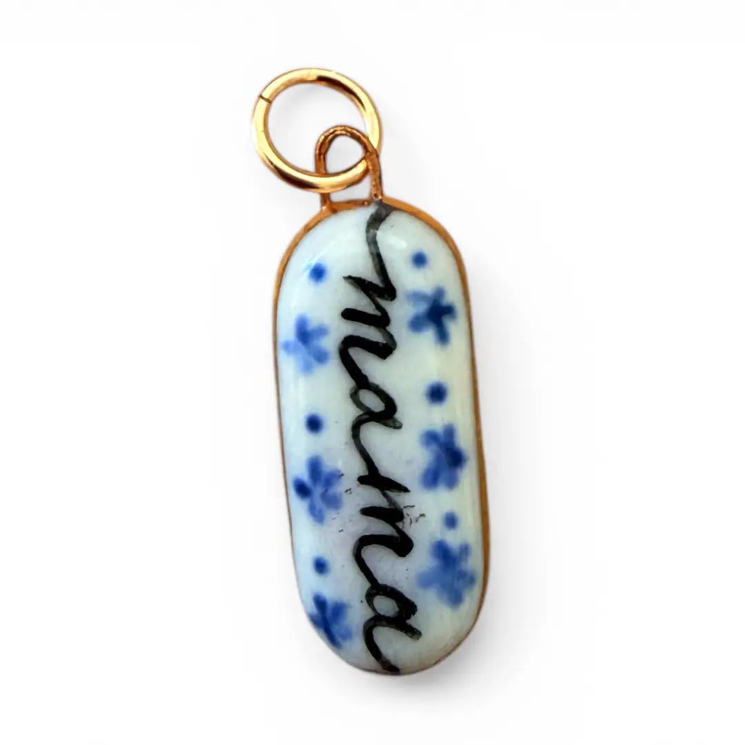 Shá Parlé Womens Jewelry Mama Blue Charm