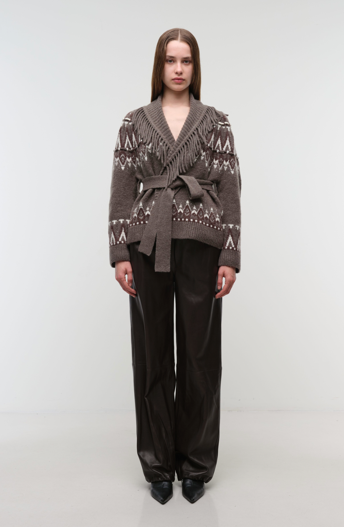 Simkhai Womens Sweaters Anaise Fairisle Cardigan, image 2 of 3