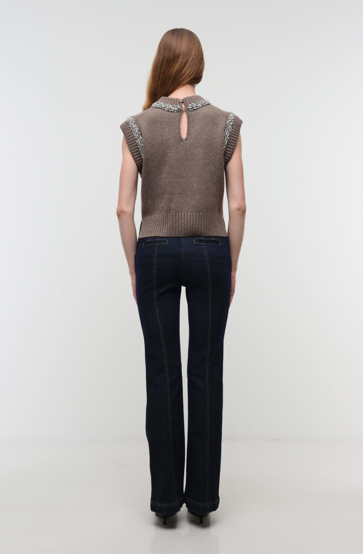 Simkhai Womens Sweaters Joanae S/L Pullover With Embellishment, image 2 of 2