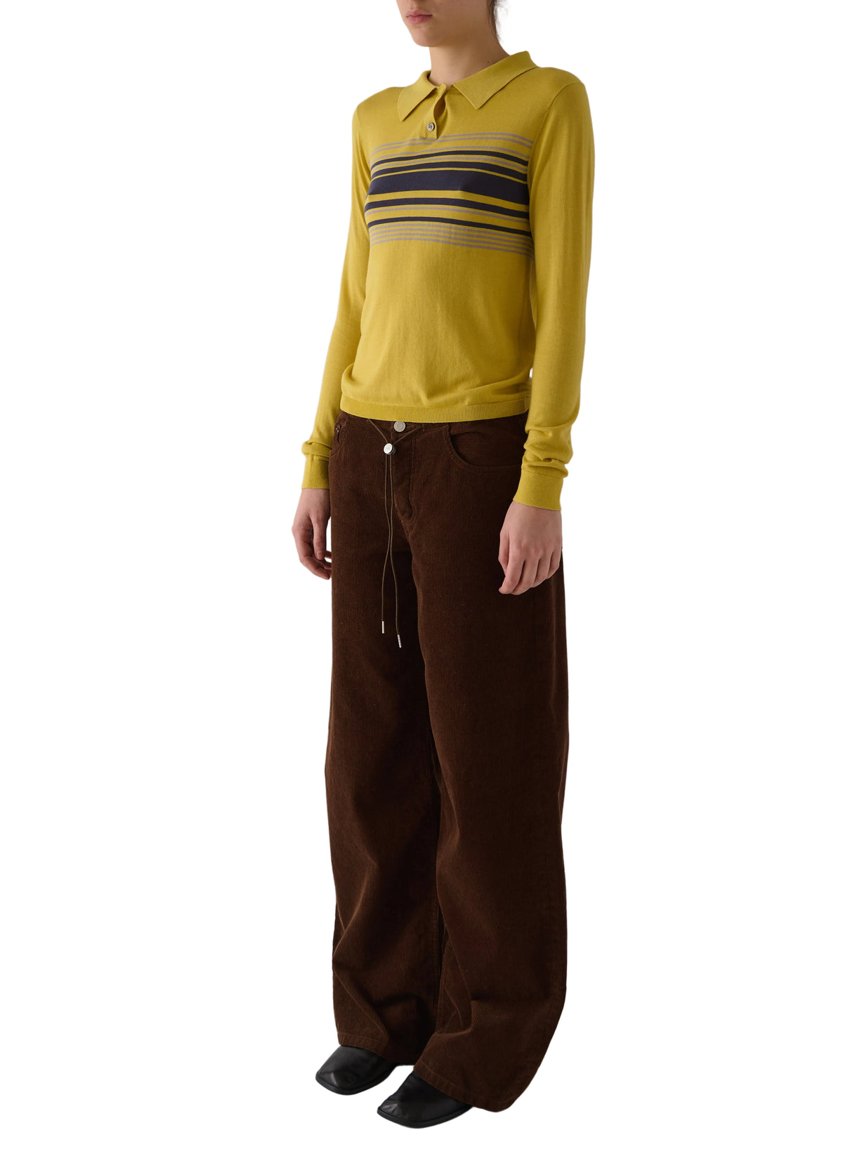 Still Here Womens Bottoms 24 / Chocolate Corduroy Cool Pant, image 1 of 3