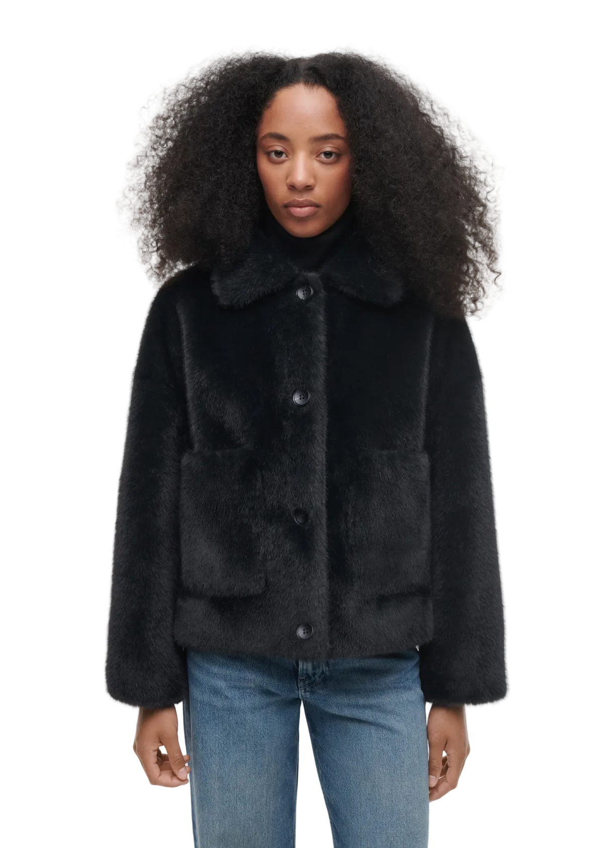 Studio AR Womens Jackets Faje Faux Mink, image 4 of 4