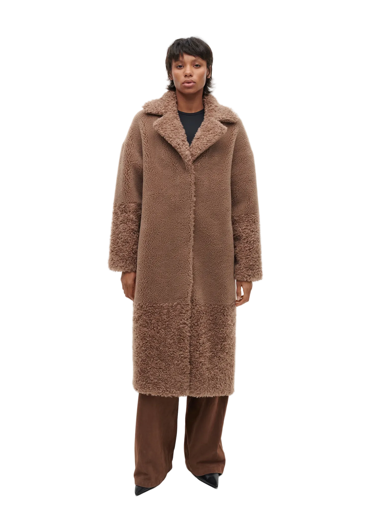 Studio AR Womens Jackets Floor Teddy Wool, image 3 of 4