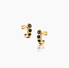 Thatch Womens Jewelry One Size / Unique Color Astrid Black Hoop Earrings
