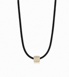 Thatch Womens Jewelry Celine Pavé Silk Cord Necklace - Noir