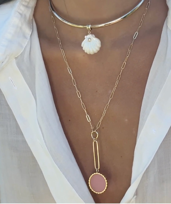 Thatch Womens Jewelry Finn Charm Necklace - 22" - Gold