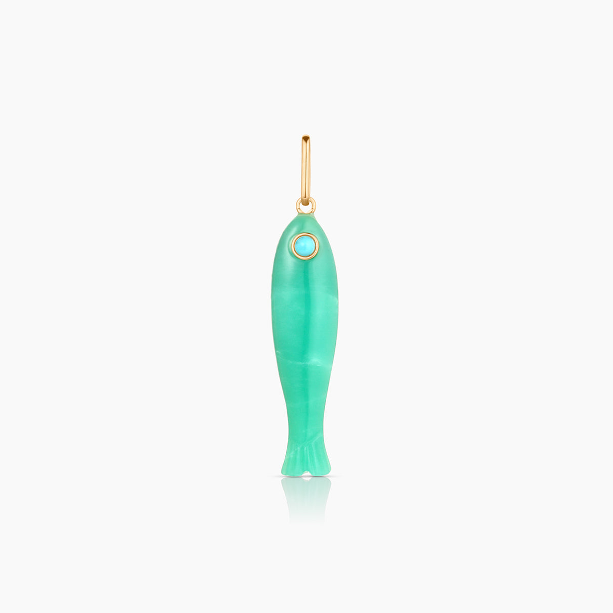 Thatch Womens Jewelry Fortuna Chrysoprase Fish Charm