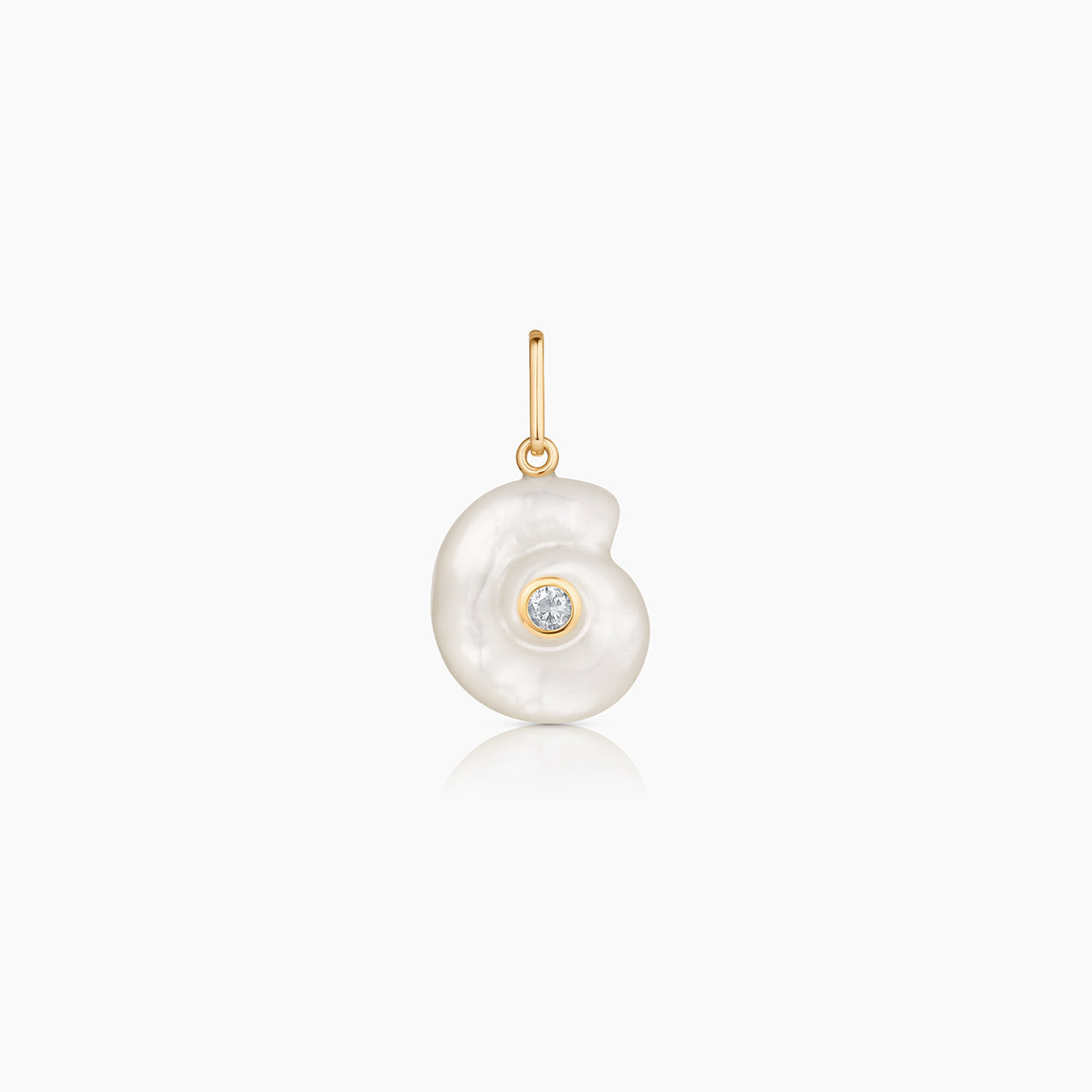 Thatch Womens Jewelry Nautilus Mother of Pearl Spiral Shell Charm