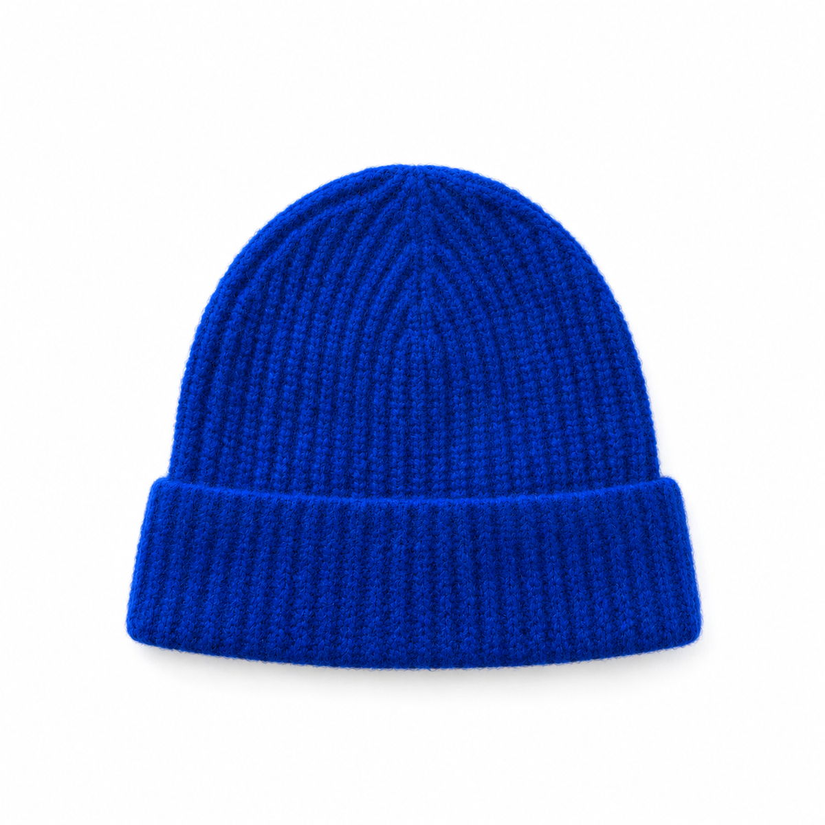 W Cashmere Celeste Beanie in Cobalt