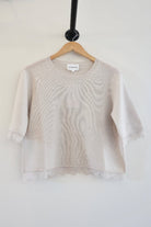 W Cashmere Womens Sweaters - Cashmere Clarisse S/S With Lace
