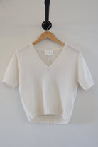 W Cashmere Womens Sweaters - Cashmere Eira V Neck S/S