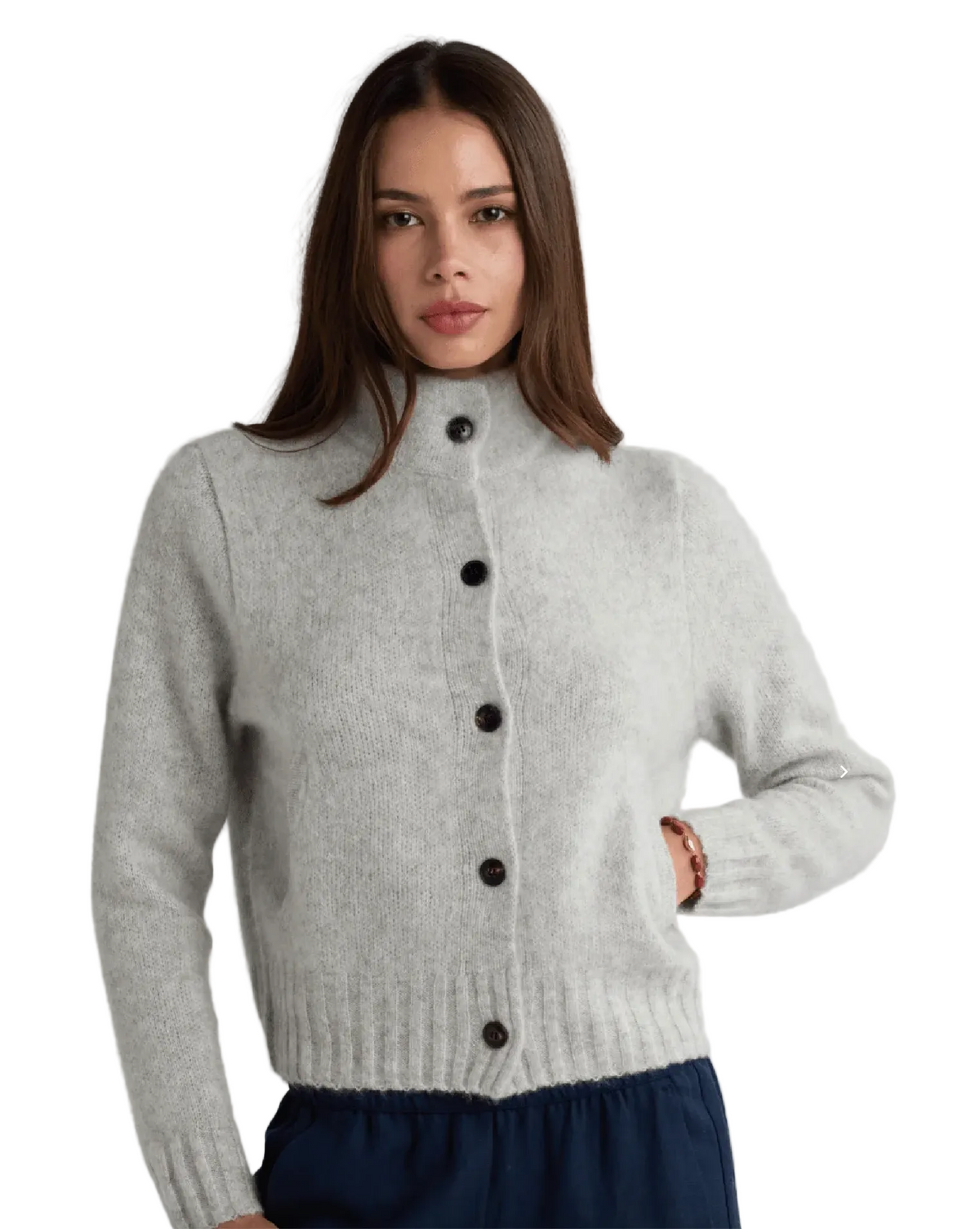 W Cashmere Quincy Cardigan, image 1 of 6