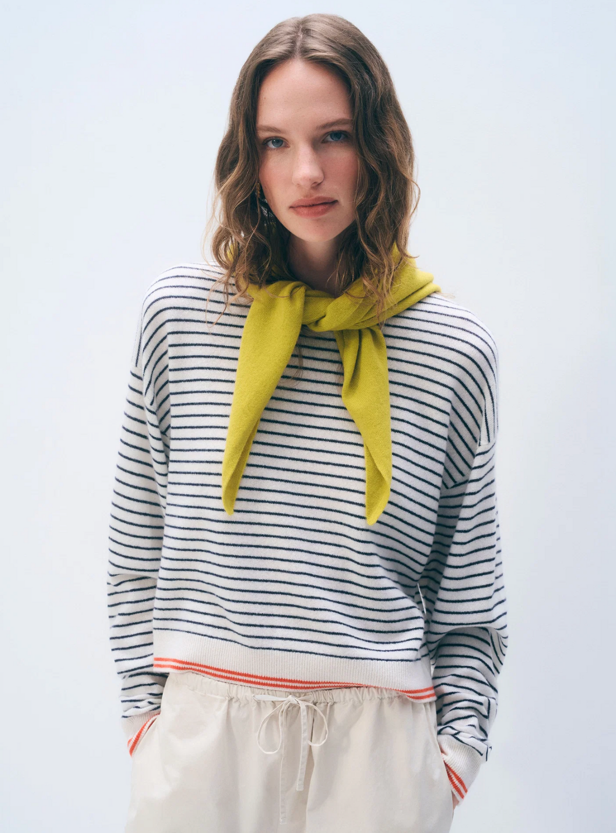 White & Warren Womens Accessories Cashmere Neckerchief, image 9 of 11