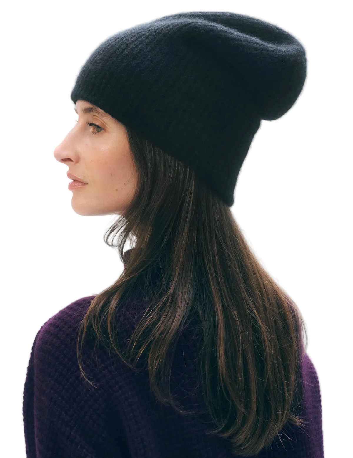 White & Warren Womens Accessories Cashmere Plush Rib Beanie, image 2 of 6