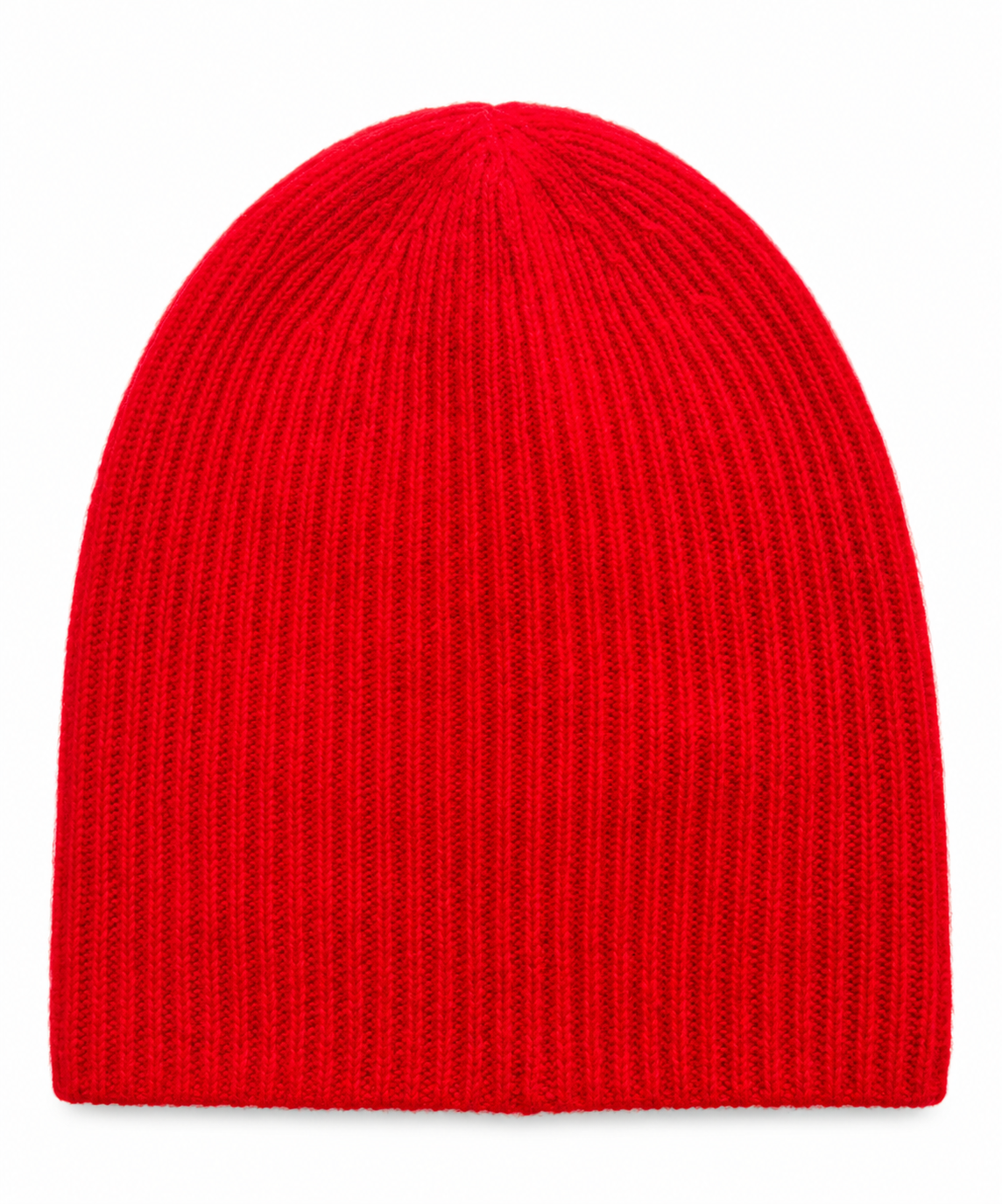 White & Warren Womens Accessories Lacquerd Red Cashmere Plush Rib Beanie, image 6 of 6
