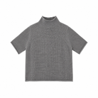 White & Warren Womens Sweaters - Cashmere XSmall / Graphite Heather Cashmere Mockneck Tee