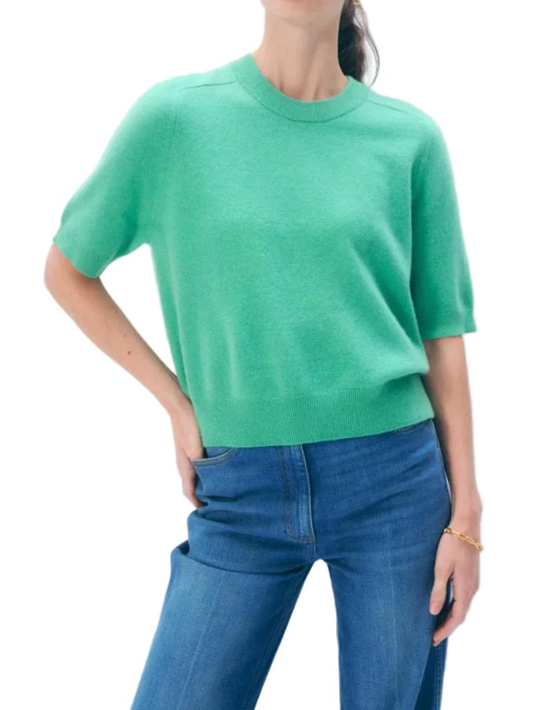 White & Warren Womens Sweaters - Cashmere Cashmere Relaxed T-Shirt