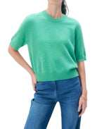 White & Warren Womens Sweaters - Cashmere Cashmere Relaxed T-Shirt