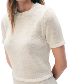 White & Warren Womens Sweaters XSmall / Ecru Luxe Organic Cotton T Shirt
