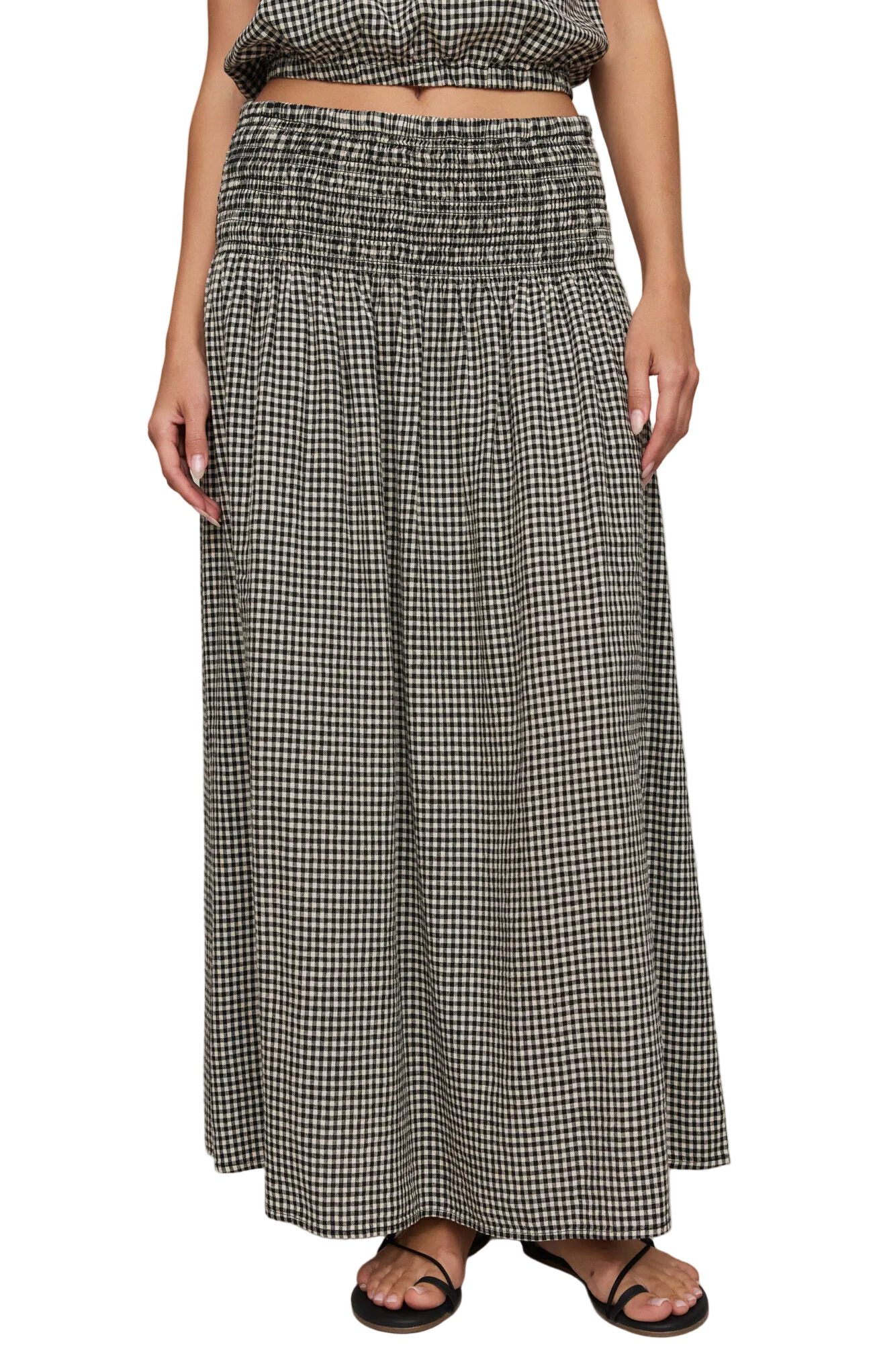 Z Supply Womens Bottoms XSmall / Black Brooke Gingham Skirt