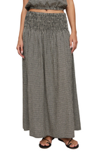 Z Supply Womens Bottoms XSmall / Black Brooke Gingham Skirt