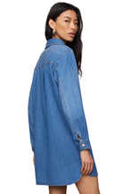 Z Supply Womens Dresses Lucie Denim Shirt Dress